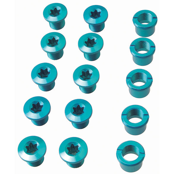 Procraft Torx Kettenblattschrauben 5-er Set (für 3 KB) Aluminium blau