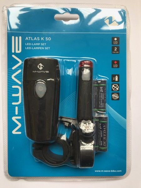 M-Wave LED Lichtset Atlas K50 (STVZO zugelassen)