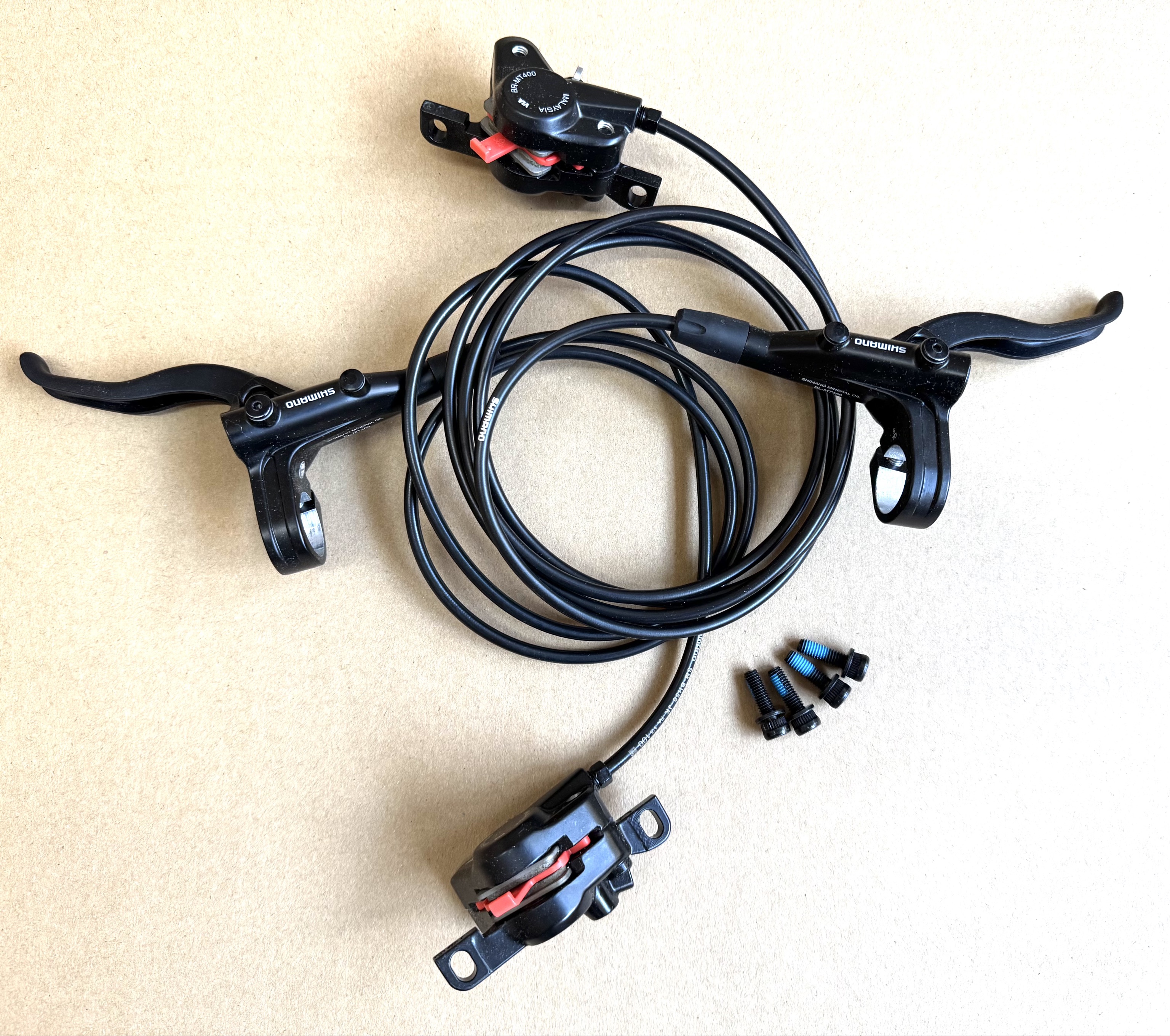 Shimano Scheibenbremsset BL-MT400/BR-MT400 schwarz 1000/1700mm