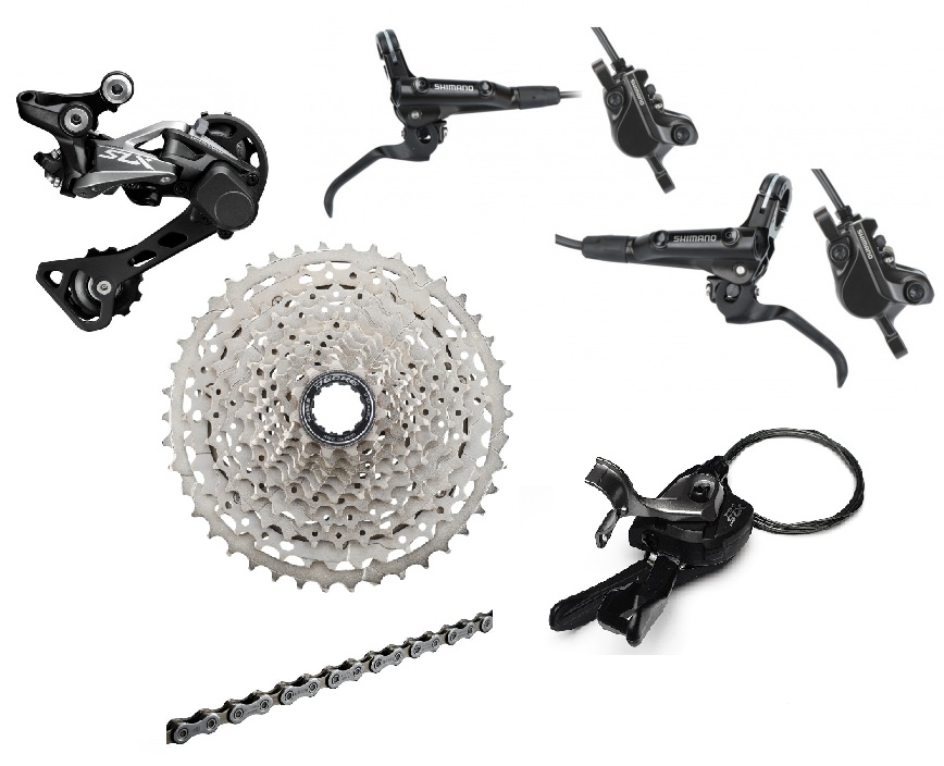 Shimano SLX/Deore Schaltungs-/Bremsenset 1x11-fach