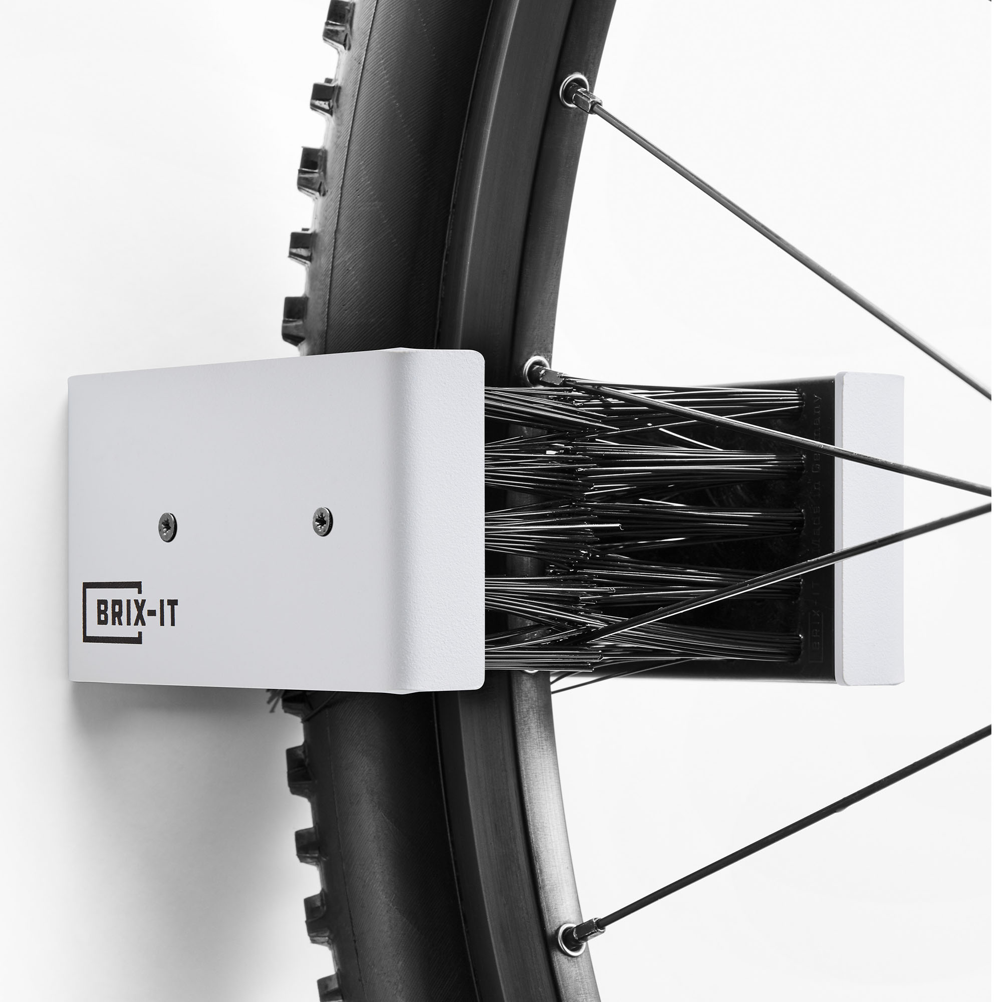 BRIX-IT Fahrradhalter Wandhalterung weiss