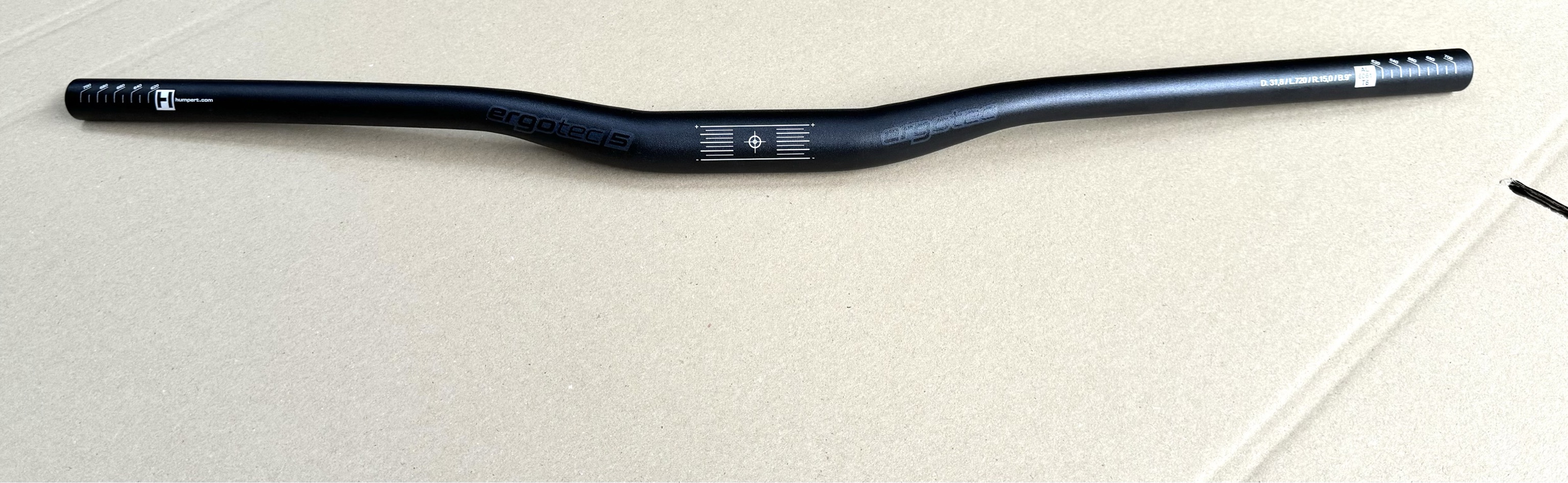 Ergotec Low Riser Bar 15 schwarz 31,8/720mm