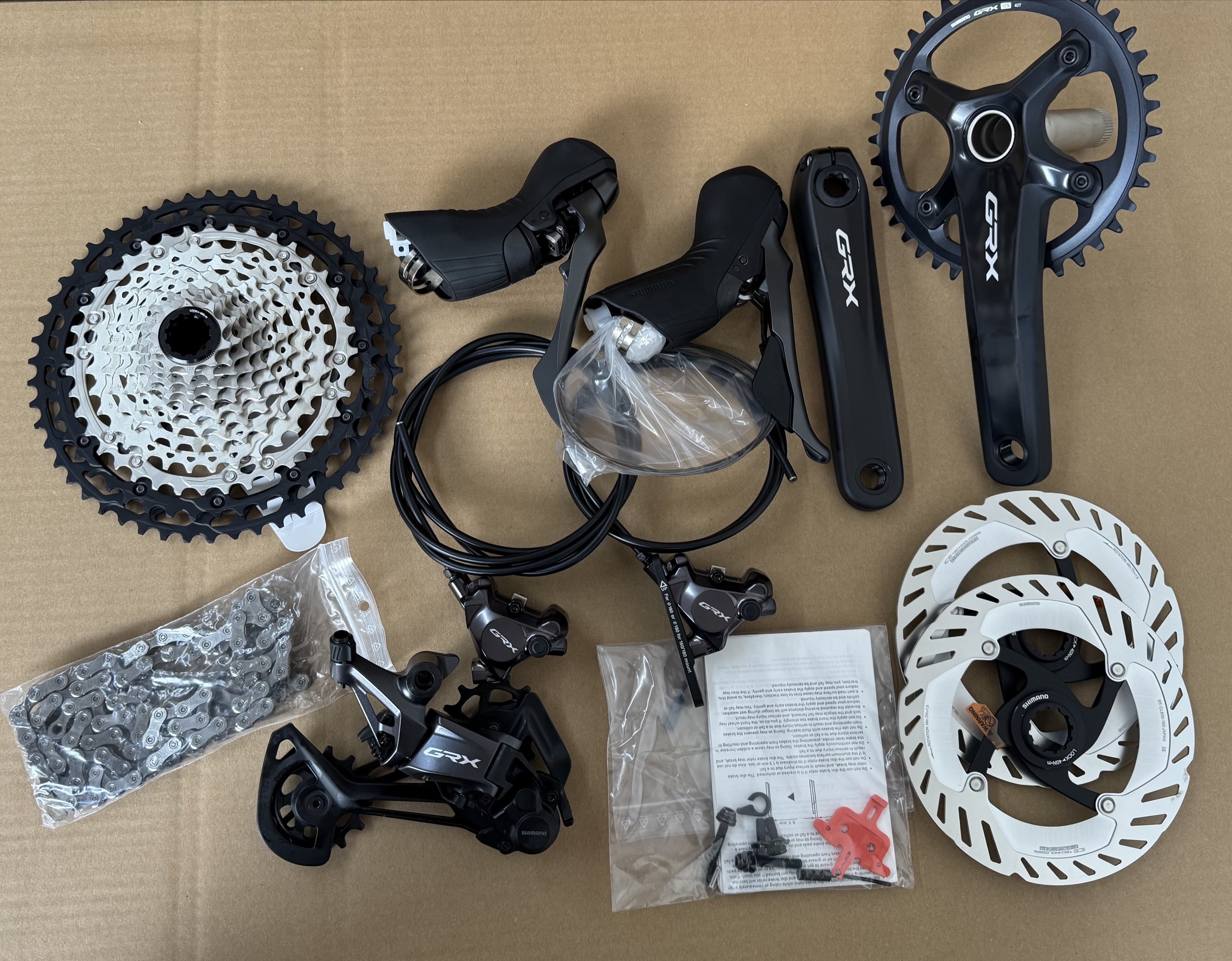 Shimano GRX820 Set/Gruppe 1x12 172,5mm 10-51Z.