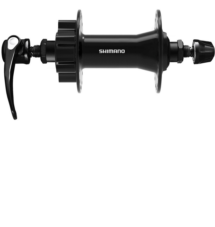 Shimano HB-QB400 Disc 6-Loch Vorderradnabe 36L schwarz inkl. QR
