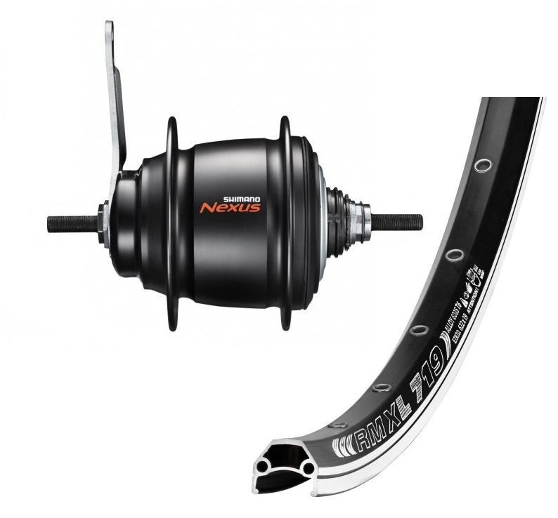 28" Hinterrad 8-Gang Nexus SG-C6001-8C Rücktritt / Remerx Dragon schwarz