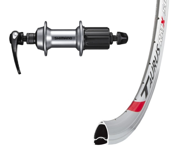 28" Hinterrad Shimano Sora FH-RS300 / Remerx Taurus RMX silber