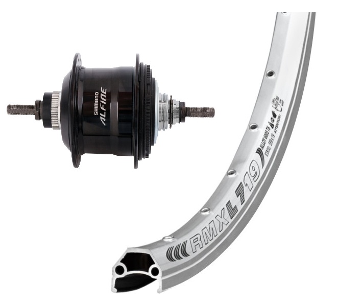 28" Hinterrad Shimano Alfine SG-S7001  11-Gang Remerx Dragon silber
