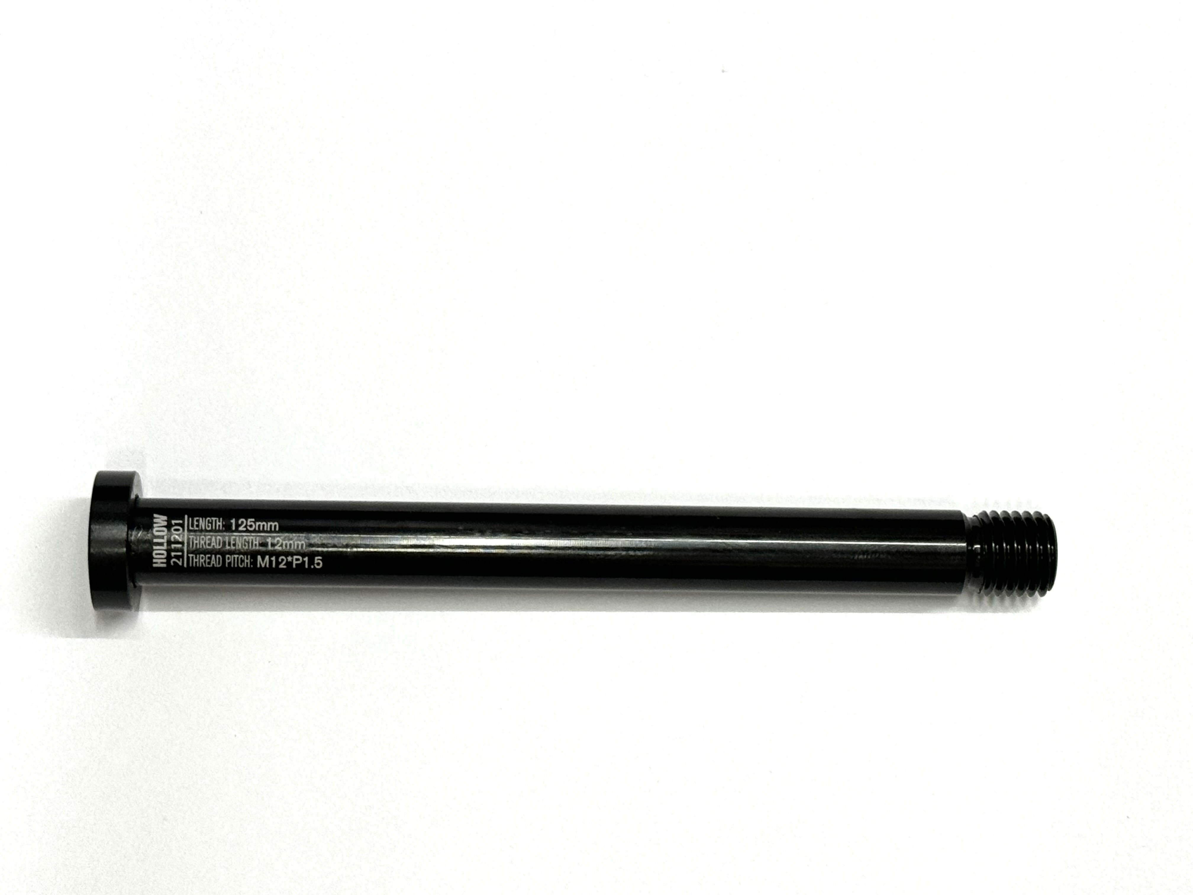 CNC Steckachse 12mm x 1,5 Gewinde 125mm schwarz