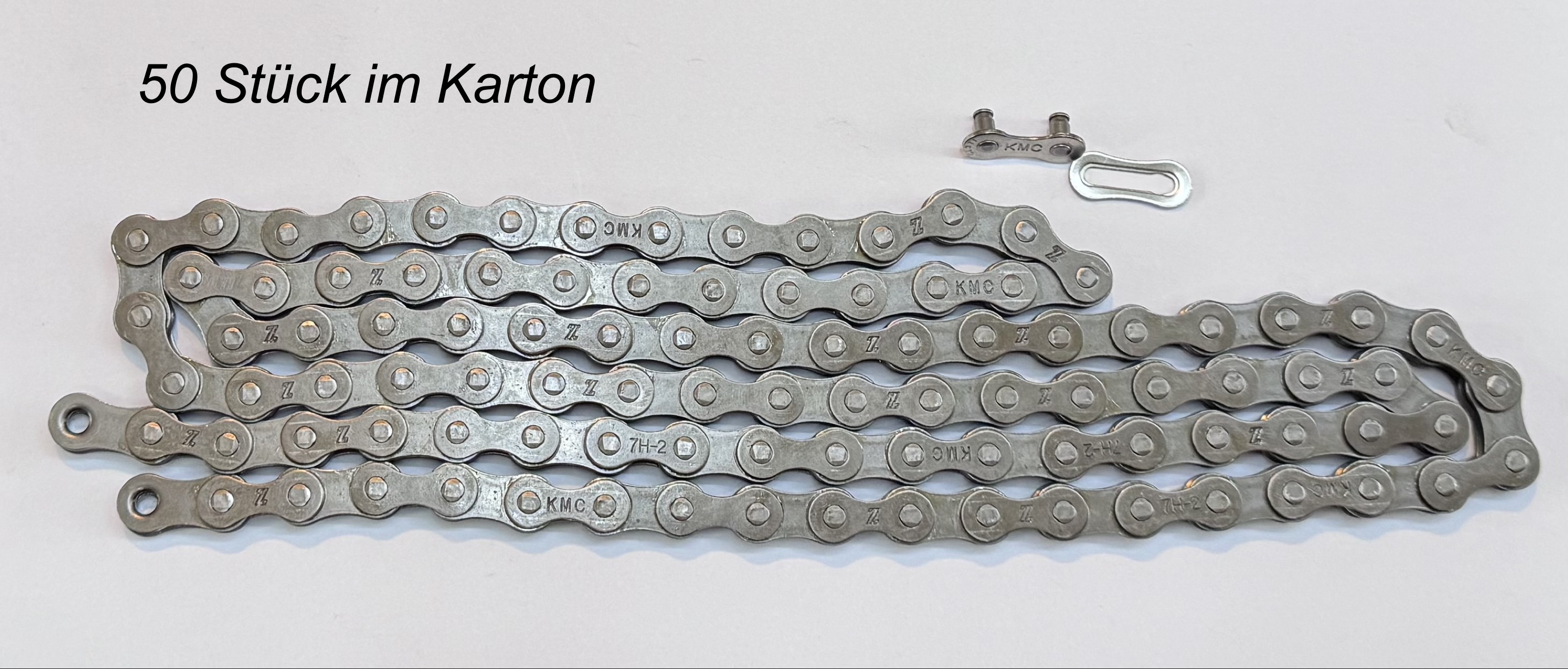 KMC Z610X Singlespeed Kette schmal 3/32"  braun (50er Karton)