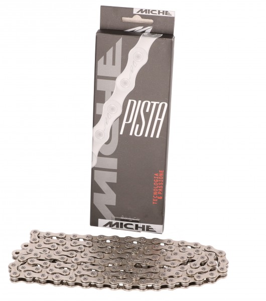Miche Pista Bahnrad Kette 1/2"x1/8" silber