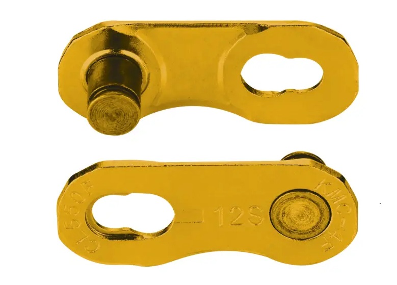 KMC Flat NR Kettenschloss Missing Link für KMC/Sram Flattop gold