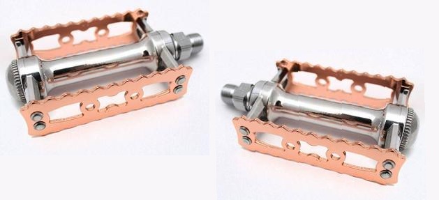 MKS Sylvan Touring Pedale silber/Kupfer