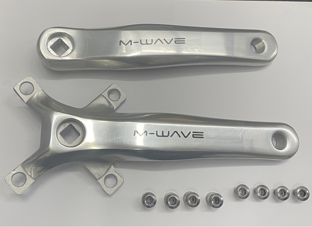 M-Wave Kurbel Vierkant 170mm silber ohne KB