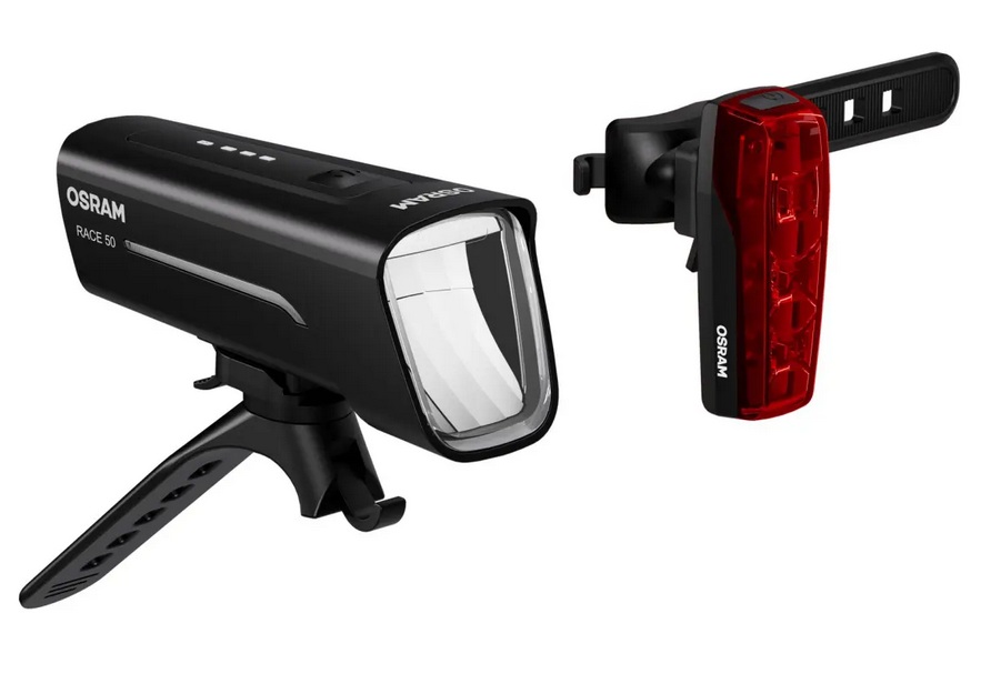 M-WAVE Cyclob K Beleuchtungsset Akku USB (STVZO zugelassen)