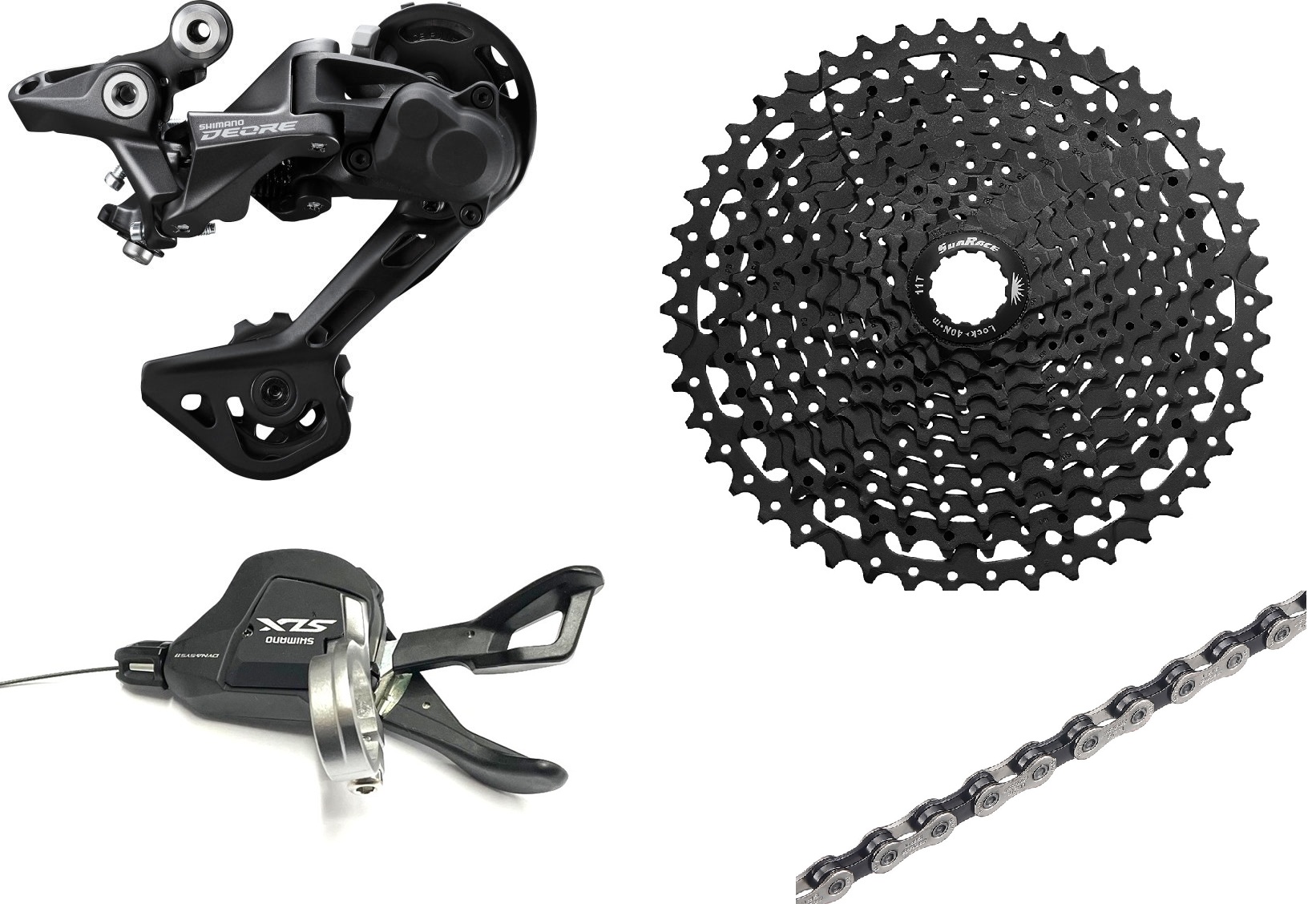 Shimano Deore-5100/SLX/CSMS8 black Schaltungsset 1x11-fach (11-42 Z.)
