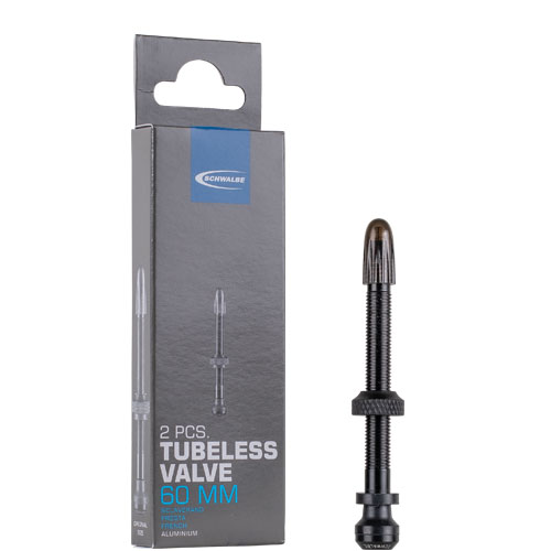 Schwalbe Tubeless-Ventile 60mm (2 Stück) schwarz