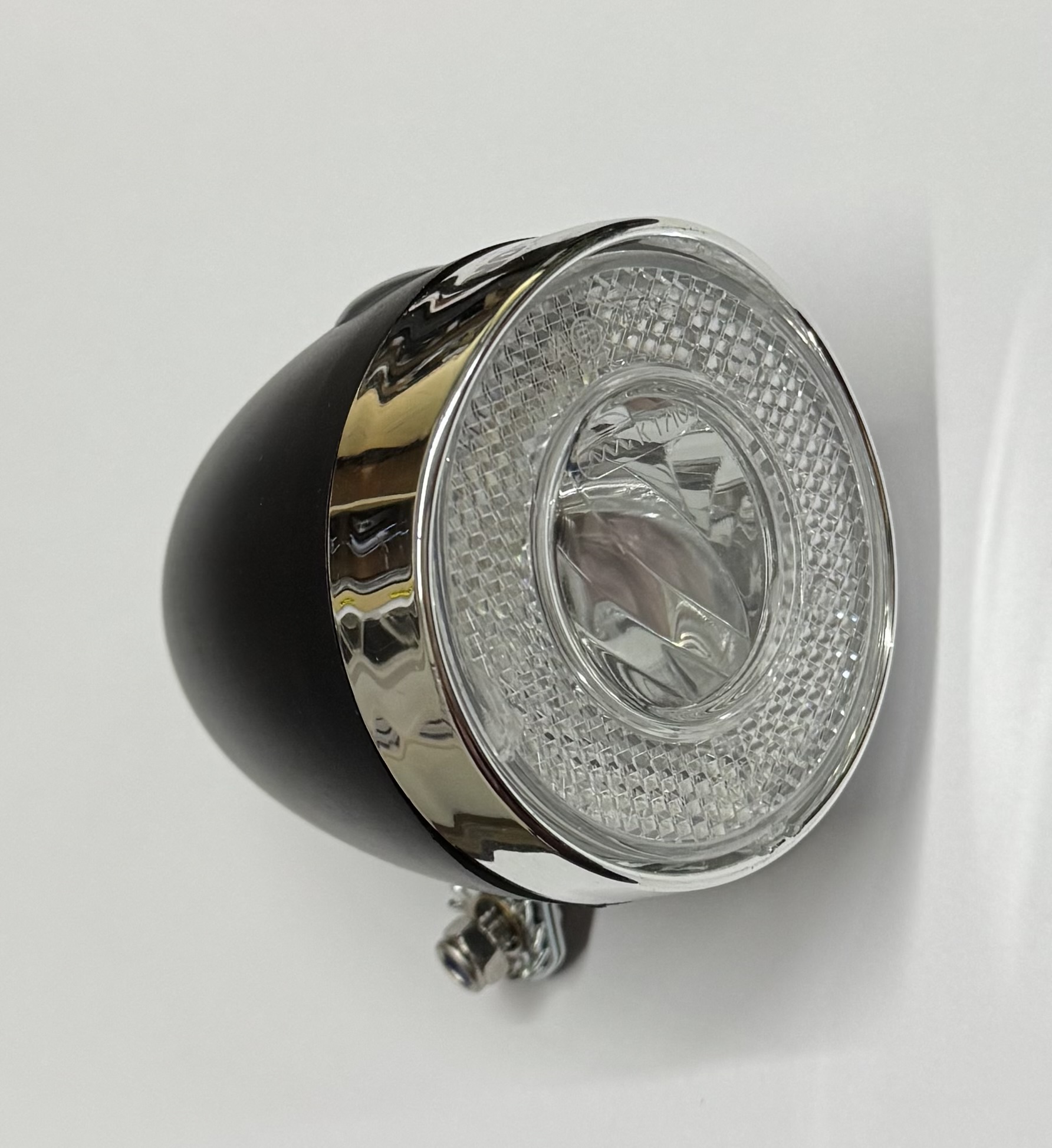 Simson Luxurious Scheinwerfer matt schwarz inkl. Batterien (STVZO zugelassen)