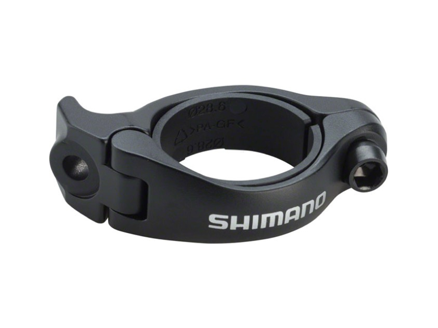 Shimano Umwerferschelle Aluminium 28,6/31,8mm schwarz