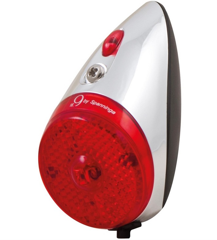 Spanninga NR 9 Batterierücklicht für Schutzblechmontage inkl. Batterien (STVZO zugelassen)