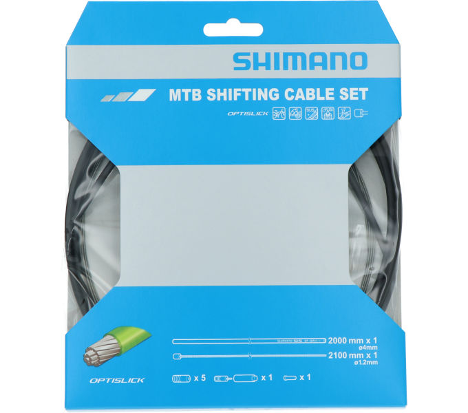 Shimano Schaltzugset 1X Optislick schwarz MTB